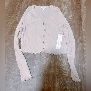 Women's Cream Button Down Shirt
